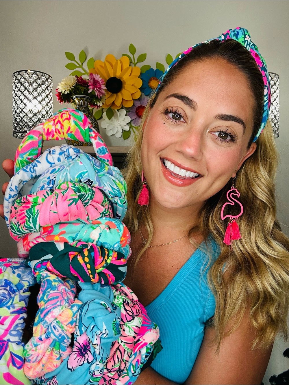 Pink Flamingo Tassel Earrings -  Bold Pink Statement Earrings